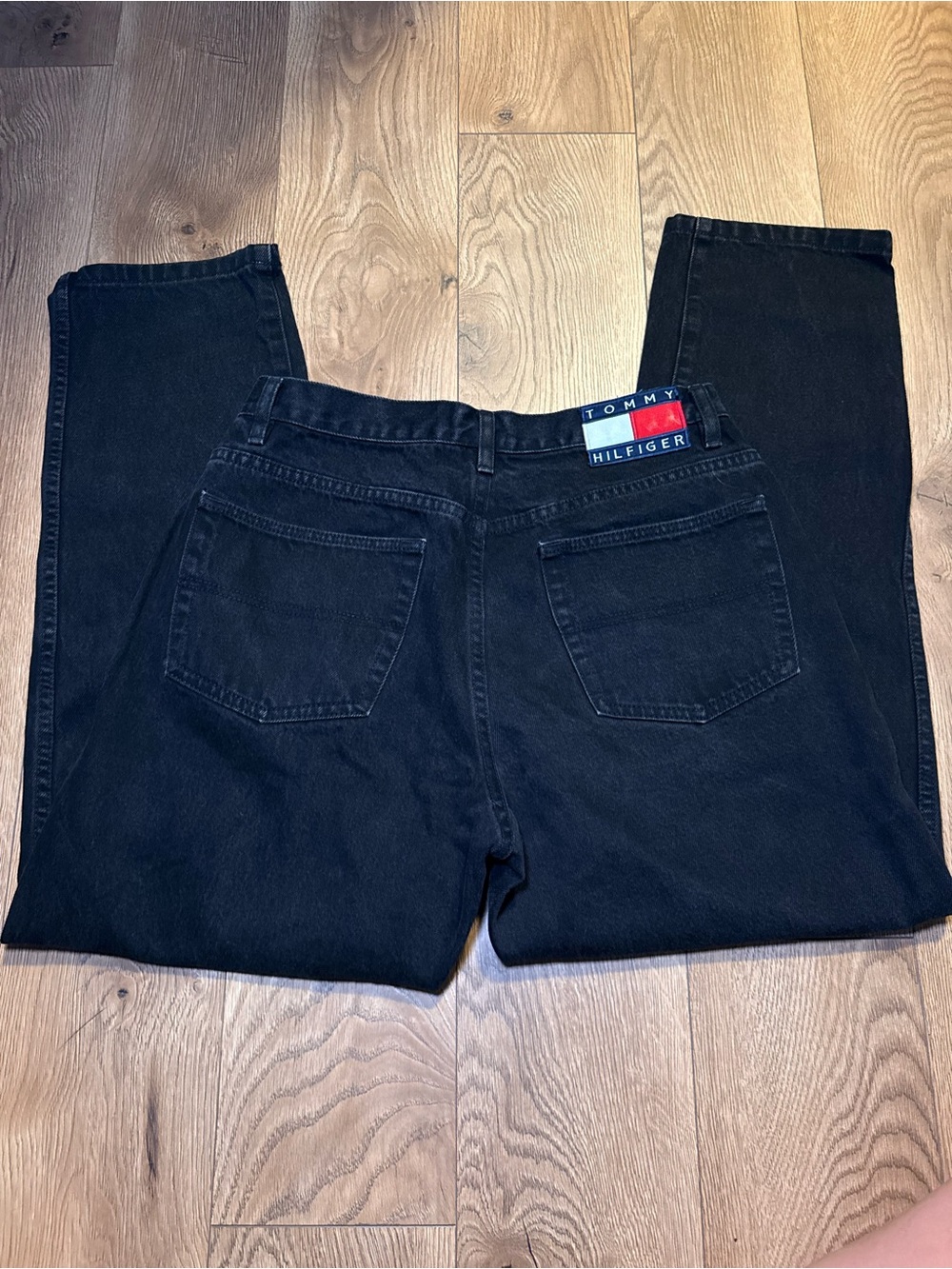 Tommy Hilfiger Black Straight-Leg Jeans
